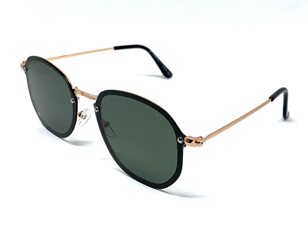 The Sam Sunglasses in Black & Gold