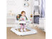 Baby Walker Adjustable Height Removable Toy Wheels Folding Portable White