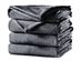 Sunbeam Velvet Plush Electric Heated Blanket King Size Slate Grey Washable Auto Shut Off 20 Heat Settings - Slate