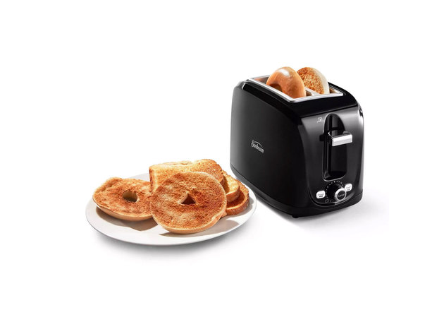 Sunbeam Black 2 Slice Toaster with Frozen Feature - Black