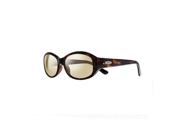 Revo Unisex RE 1064 02 CH Allana Wraparound Polarized Sunglasses Tortoise - Brown