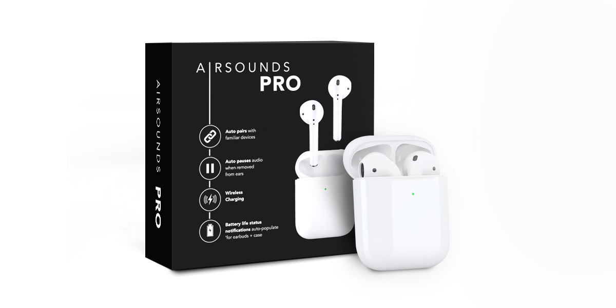 AirSounds Pro True Wireless Earbuds: 2-Pack 