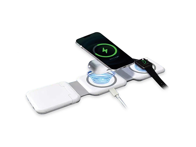 Foldable Wireless Magnetic Charging Station