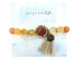 Inspired Life Beaded Tassel and Stone Message Bracelet by Danielle Nicole - Red