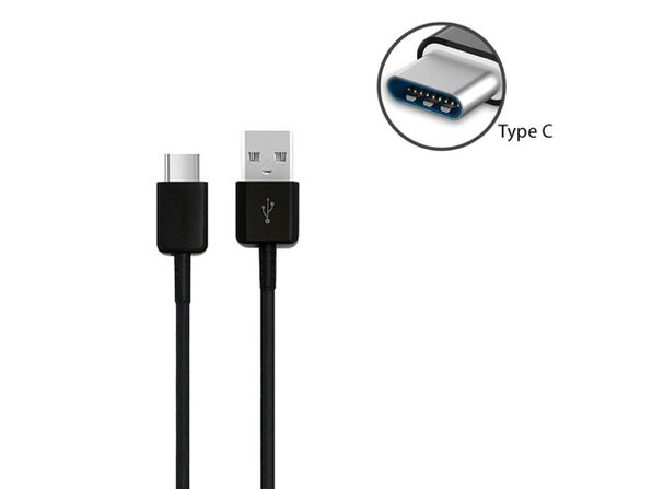 Samsung Genuine Galaxy S8 Type C USB Data Cable Charging Cable - Black ...