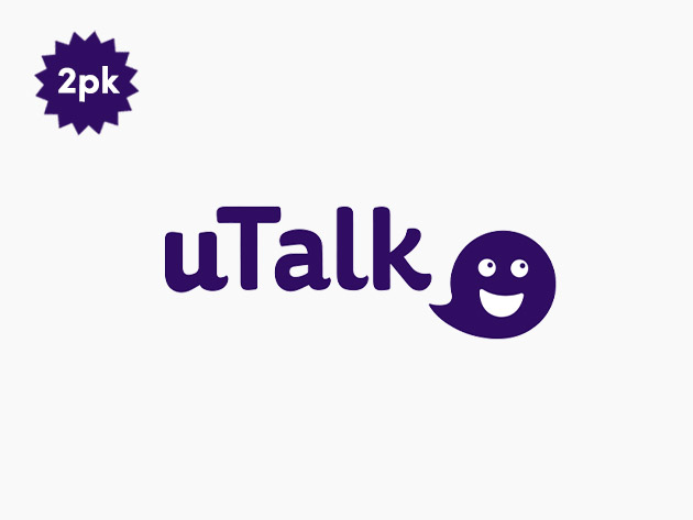 uTalk Lifetime Subscription [Choose Any 6 Languages]: 2-Account Bundle