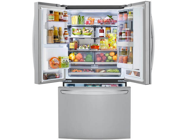 LG LRFVC2406S 24 Cu. Ft. Stainless Steel Smart Counter-Depth French Door Refrigerator