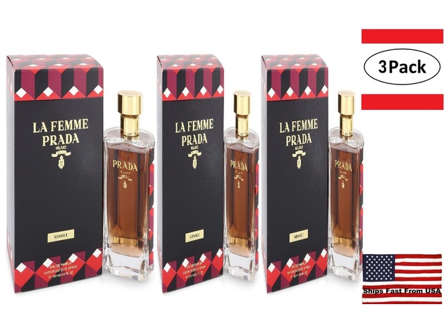 3 Pack La Femme Prada Absolu by Prada Eau De Parfum Spray  oz for Women  | Joyus