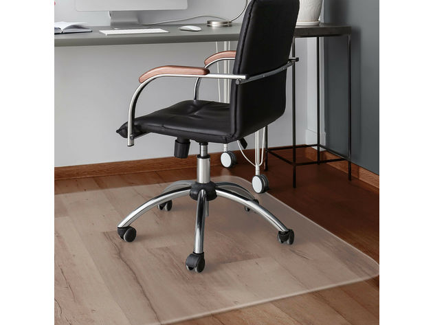 Costway 47'' x 59'' PVC Chair Floor Mat Home Office Protector For Hard Wood Floors - Clear