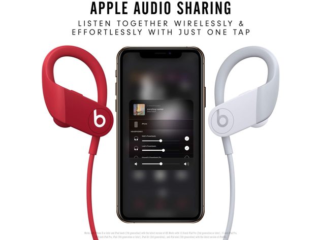 Powerbeats High-Performance Wireless Earbuds - Apple H1 Headphone Chip - Red