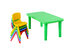Costway Kids Plastic Table and 4 Chairs Set Colorful Play School Home Fun Furniture 