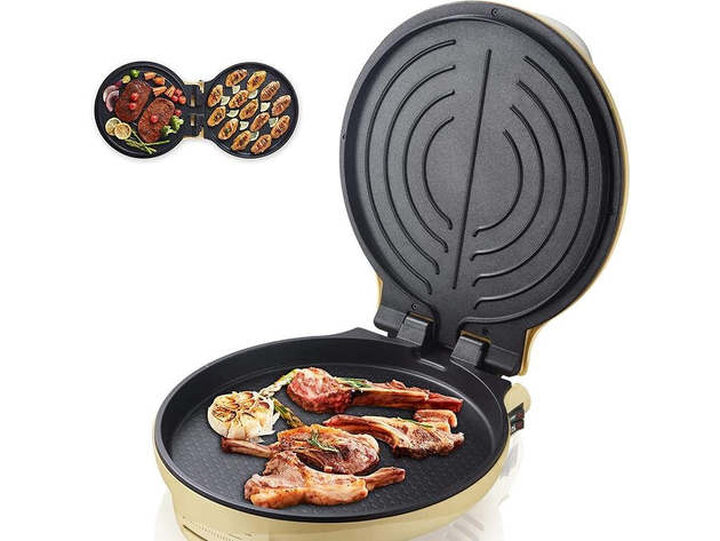 Portable Smokeless 6 Inch Electric Skillet BBQ Grill Indoor 1500W