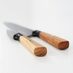 Dedfish Co. Kitchen Knife Set - Laser Etched Stainless Steel with Olive Wood Handles