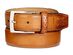 Tasso Elba Men'sFeather-Edge Leather Dress Belt Tan Beige Size 40 Regular