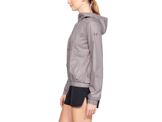 Under Armour Women's Windbreaker Anorak Tetra Gray  Size Small