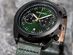 Breed Racer Chronograph Bracelet Watch (Black/Green)