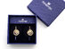 Swarovski Vintage Swan Gold-Tone Crystal Earrings (Store-Display Model)