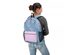 Ivory Ella 17" Lovely Paisley Backpack with Adjustable Padded Shoulder Straps and Top Carrying Handle, Slate Blue/Magenta