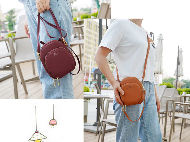 Lior Crossbody Cellphone Purse Navy