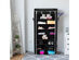 Costway 10 Tier Shoe Tower Rack With Fabric Cover 27 Pair Space Saving Organizer Black - Black