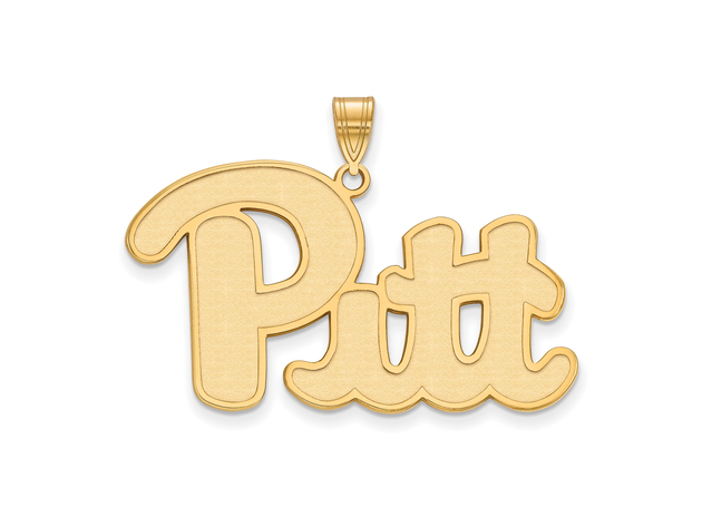 14k Gold Plated Silver U. of Pittsburgh XL Pendant