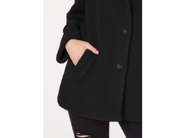 Collection B Juniors Faux-Fur Coat Black Size Extra Large