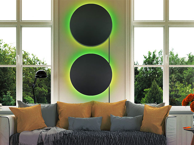 LampDepot RGB Eclipse Circle Wall Lamp (2-Pack)