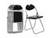 Costway 6 PCS U Shape Folding Chairs Furniture Home Outdoor Picnic Portable Black - Black