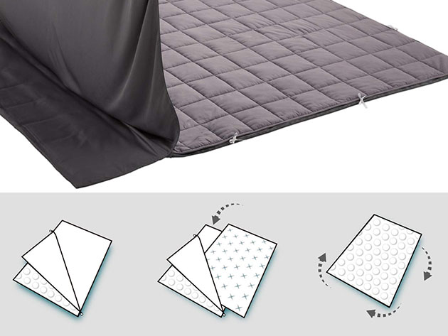 Kathy Ireland Weighted Blanket (Charcoal/7 Lb. 41"x 60")