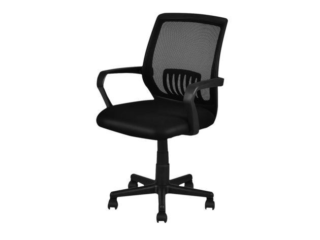 Costway Modern Ergonomic Mid-back Mesh Computer Office Chair Desk Task Task Swivel - Black