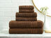Turkish Cotton 6-Piece Ensemble Towel Set (Brown)