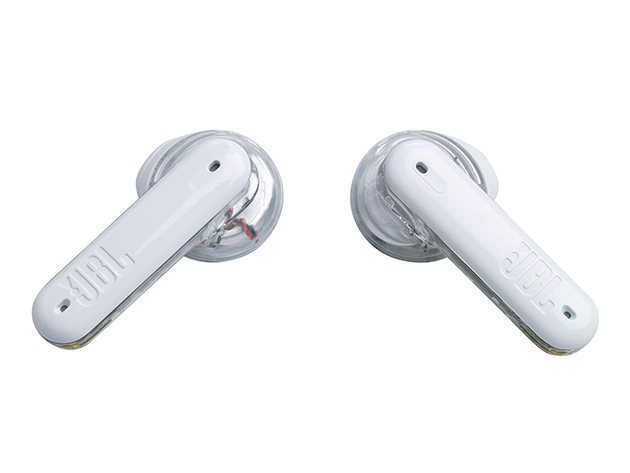 JBL Tune Flex Ghost Edition Active Noise Cancelling Earbuds - White (Open Box)