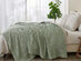 Vintage Cotton Waffle Blanket (King/Sage)