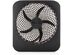 Treva 10 inch Battery Powered Portable 2 Speed Table Fan with Adapter, Perfect for Indoor or Outdoor Activities, Black