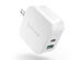 18W PD 2-Port USB-C Wall Charger (White)