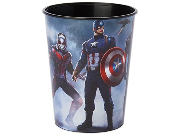 12X Civil War Plastic 16 oz Keepsake Favor Cup (12 Cups) - Team Captain America