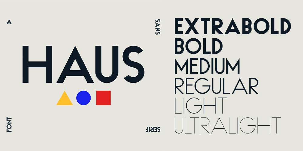 HAUS Sans Family (6 Weights)