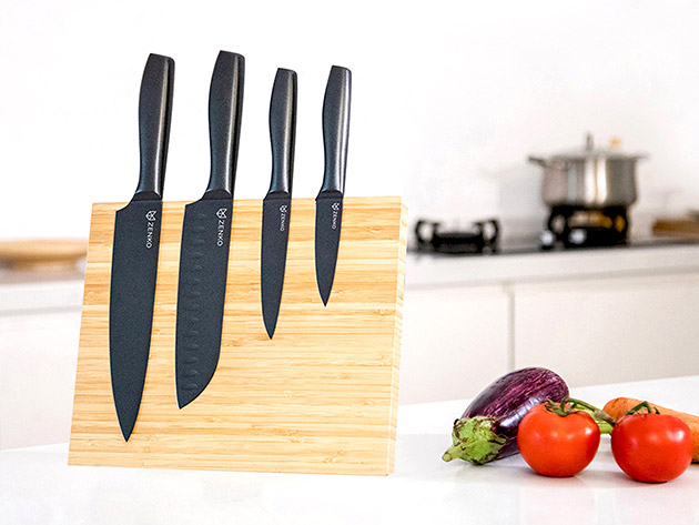 Zenko 4-Piece Knife Set + Magnetic Stand