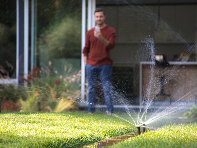 Rachio 3 Smart Sprinkler Controller (16-Zone) + Google Home Mini