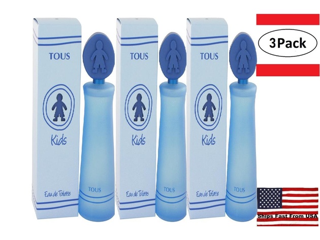 3 Pack Tous Kids by Tous Eau De Toilette Spray 3.4 oz for Men