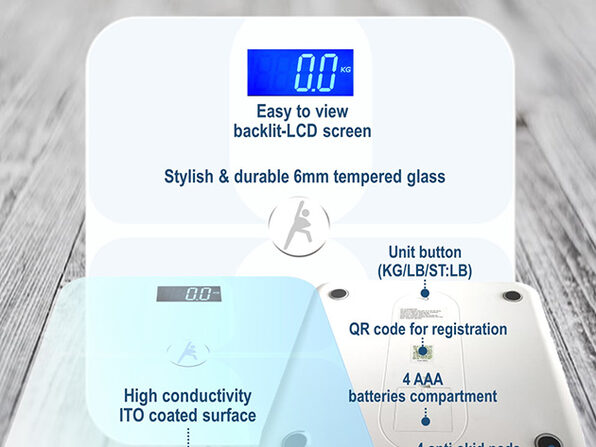  ShareVgo Scale for Body Weight Smart Digital Body Composition  Analyzer Wireless Bathroom Body Fat Scale with App for Weight, Fat, Water,  BMI, BMR, Muscle Mass, and Trending Analysis - SWS200 