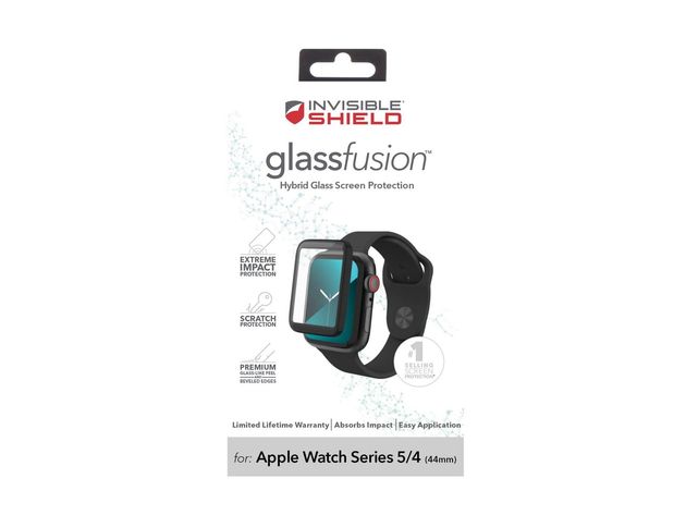 Zagg Invisible Shield Hybird Glass Fusion Screen Protector for Apple Watch Series 5/4, 44 Milimeters (New Open Box)