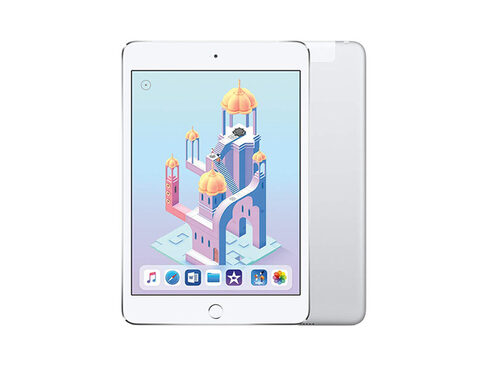 Apple iPad mini 4, 128GB - Silver (Refurbished: WiFi + 4G Unlocked