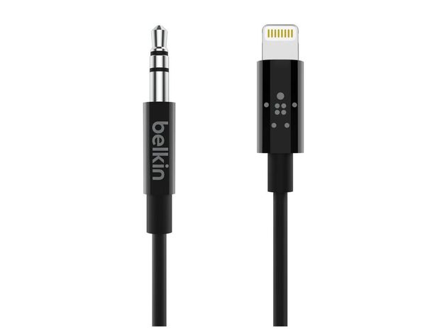 Belkin 3.5 Millimeters to Lightning Audio Cable, Enjoy Your Favorite Music Anywhere, 3 feet