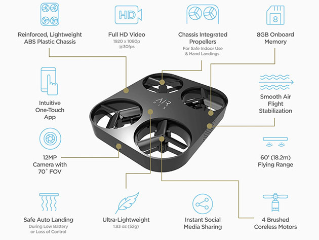 AIR PIX: Pocket-Sized Flying Camera & Power Bank Bundle