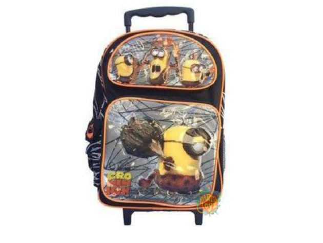 Minions Movie Large 16" Rolling Cloth Backpack - "Cro Minion"