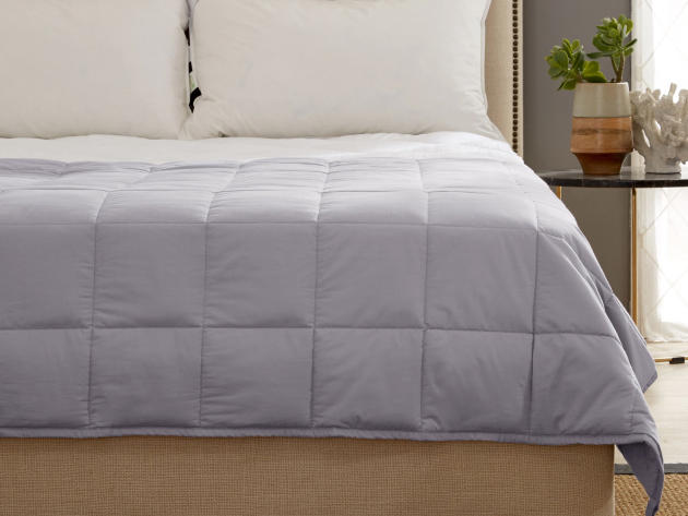 Kathy Ireland Weighted Blanket Silver 15lbs 48