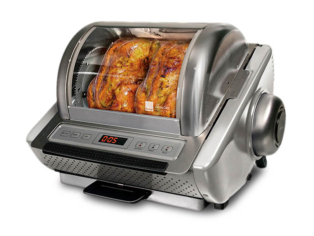 Ronco EZ-Store Large Capacity (15lbs) Countertop Rotisserie Oven