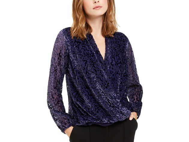 alfani surplice top