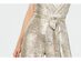 Connected Women's Metallic Cowlneck Jumpsuit Brown Size 14